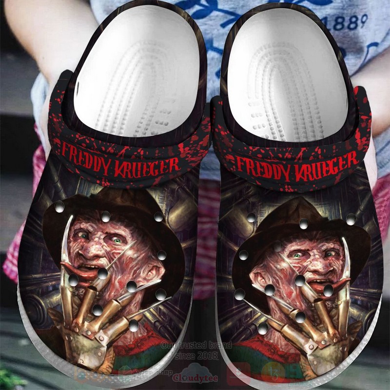 Freddy Krueger Horror Movie Crocs Crocband Clogs Shoes Comfortable For Men Women and Kids