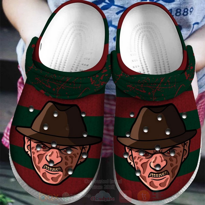 Freddy Krueger Horror Movie Crocs Crocband Clogs Shoes Comfortable For Men Women and Kids