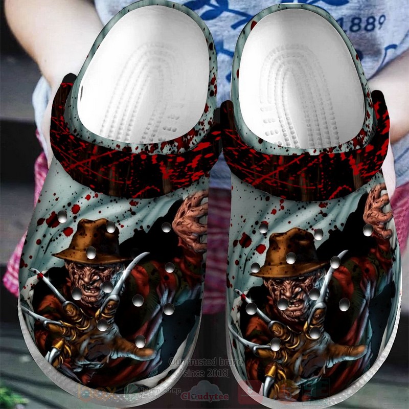 Freddy Krueger Horror Movie Crocs Crocband Clogs Shoes Comfortable For Men Women and Kids