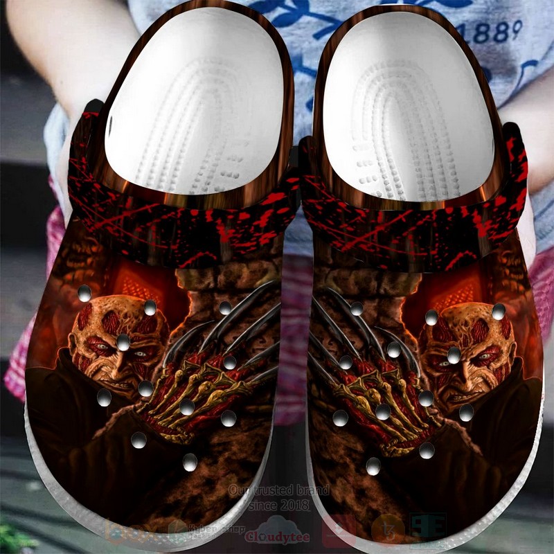 Freddy Krueger Horror Movie Crocs Crocband Clogs Shoes Comfortable For Men Women and Kids