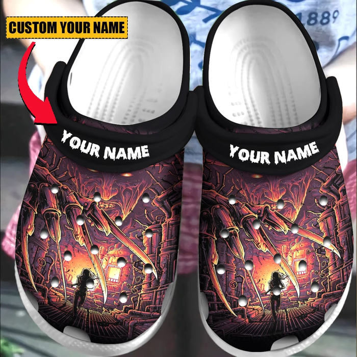 Freddy Krueger Horror Movie Crocs Crocband Clogs Shoes Comfortable For Men Women and Kids