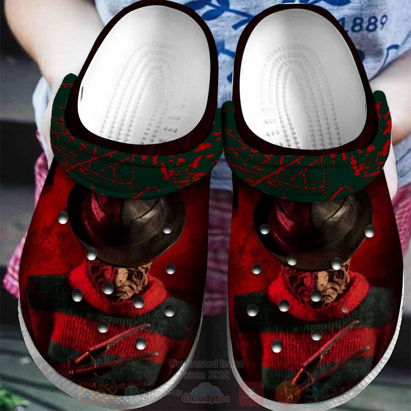 Freddy Krueger Horror Movie Crocs Crocband Clogs Shoes Comfortable For Men Women and Kids