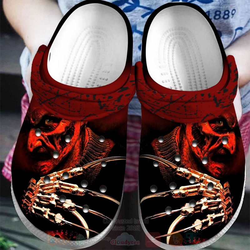 Freddy Krueger Horror Movie Crocs Crocband Clogs Shoes Comfortable For Men Women and Kids