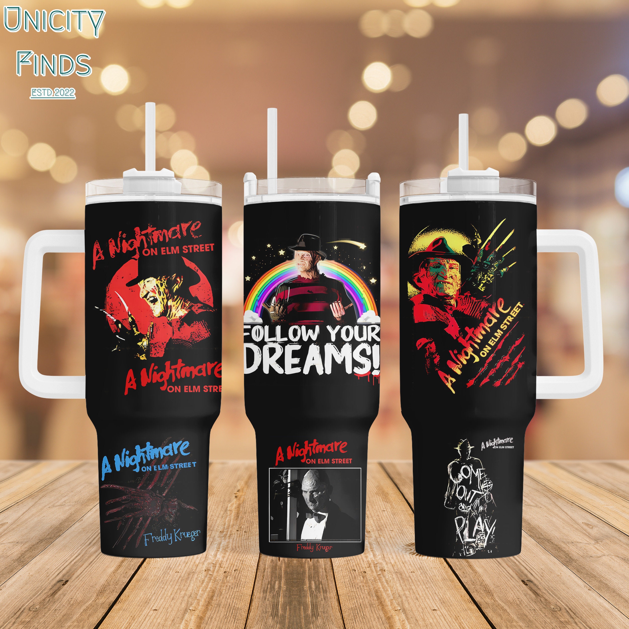 Freddy Krueger Nightmare On Elm Street Movies Custom Stanley Cup 40 oz 30 oz Tumbler With HandleTVC2301849