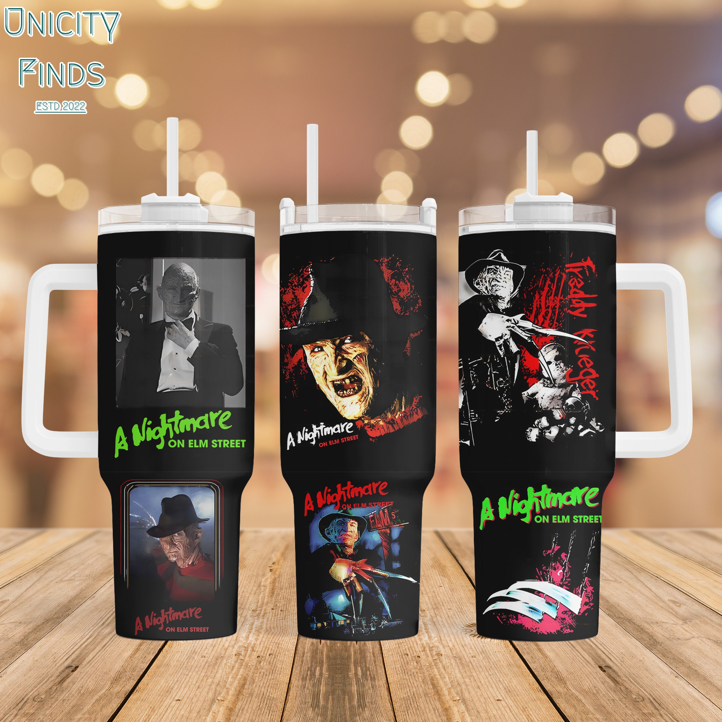 Freddy Krueger Nightmare On Elm Street Movies Custom Stanley Cup 40 oz 30 oz Tumbler With HandleTVC2301849