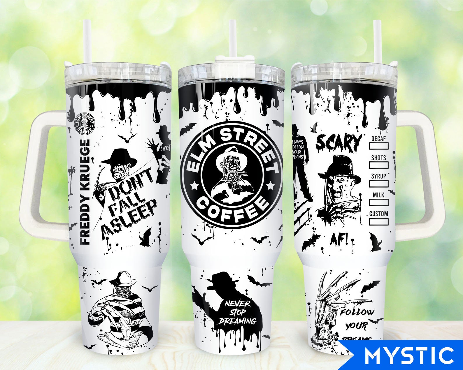 Freddy Krueger Nightmare On Elm Street Movies Custom Stanley Cup 40 oz 30 oz Tumbler With HandleTVC2301917