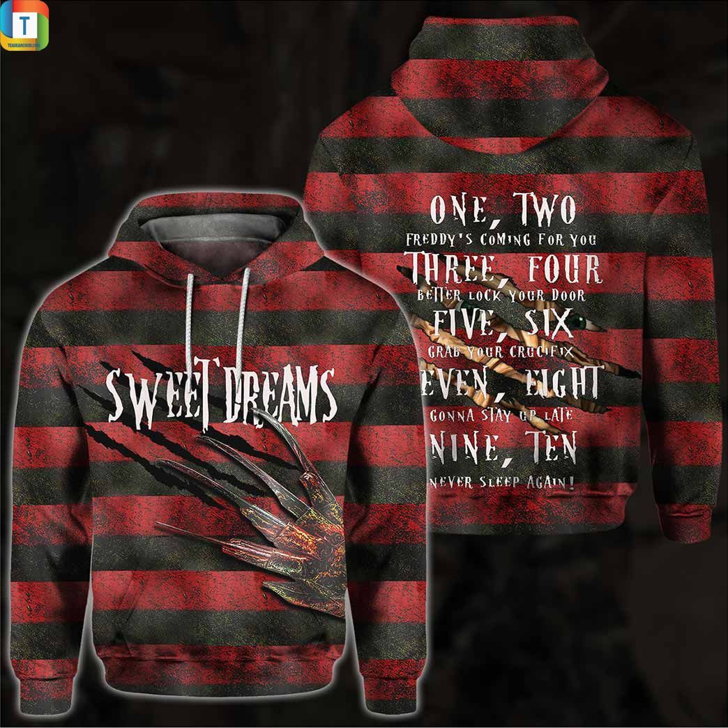 Freddy Krueger Sweet Dreams Horror Movies For Unisex Ugly Christmas Sweater Adult 3D Funny Matching for family