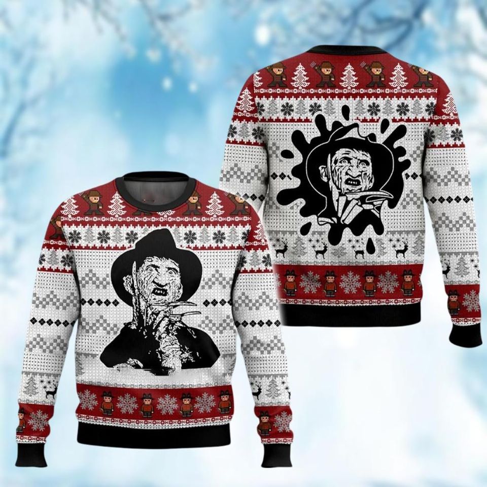 Freddy Krueger Ugly Sweater, Horror Movie Christmas Sweater