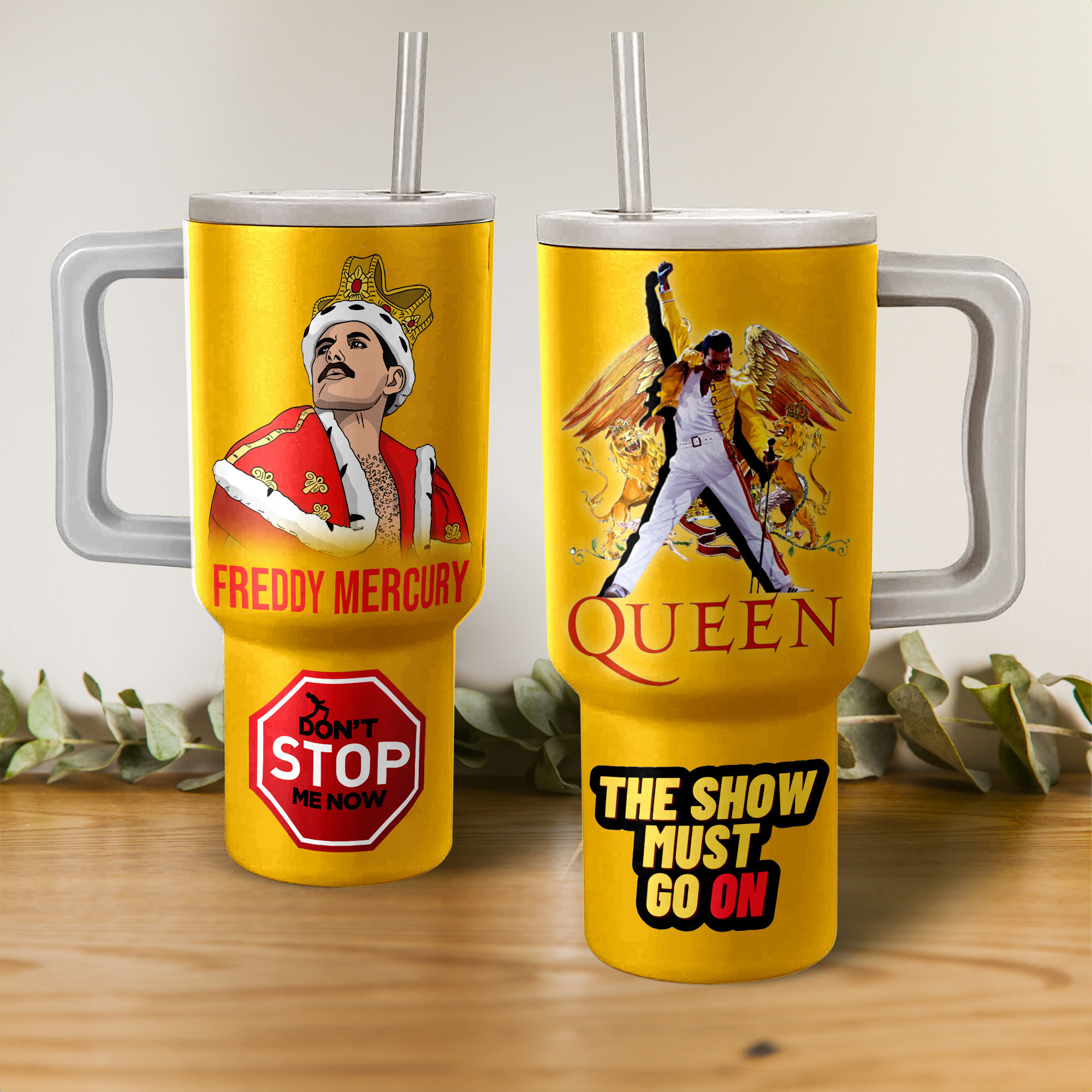 Freddy Mercury Queen Music Custom Stanley Cup 40 oz 30 oz Tumbler With HandleTVC2301152