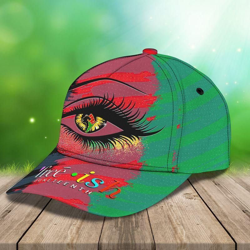 Free-Ish Juneteenth Eye African American Classic Cap Baseball Cap Trucker Hats Custom Hats Gifts For Men & Women