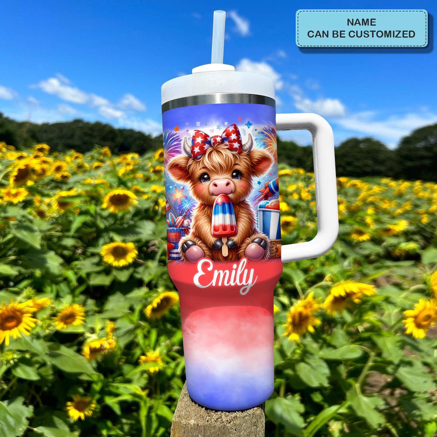 Freedom Frolic Cow Custom Stanley Cup 40 oz 30 oz Tumbler With HandleTVC2301725