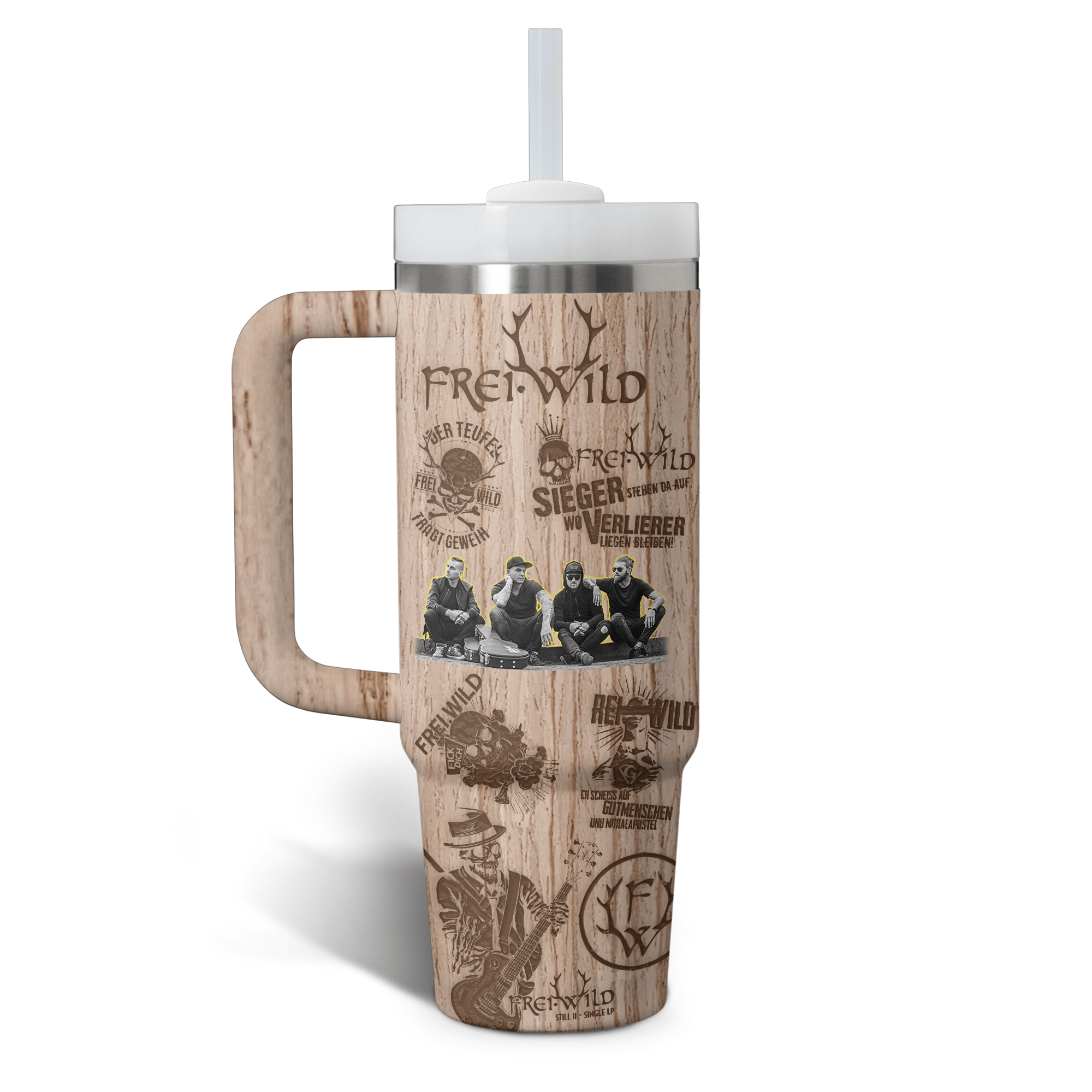 Frei.Wild Band Music Custom Stanley Cup 40 oz 30 oz Tumbler With HandleTVC2301768 - Image 2
