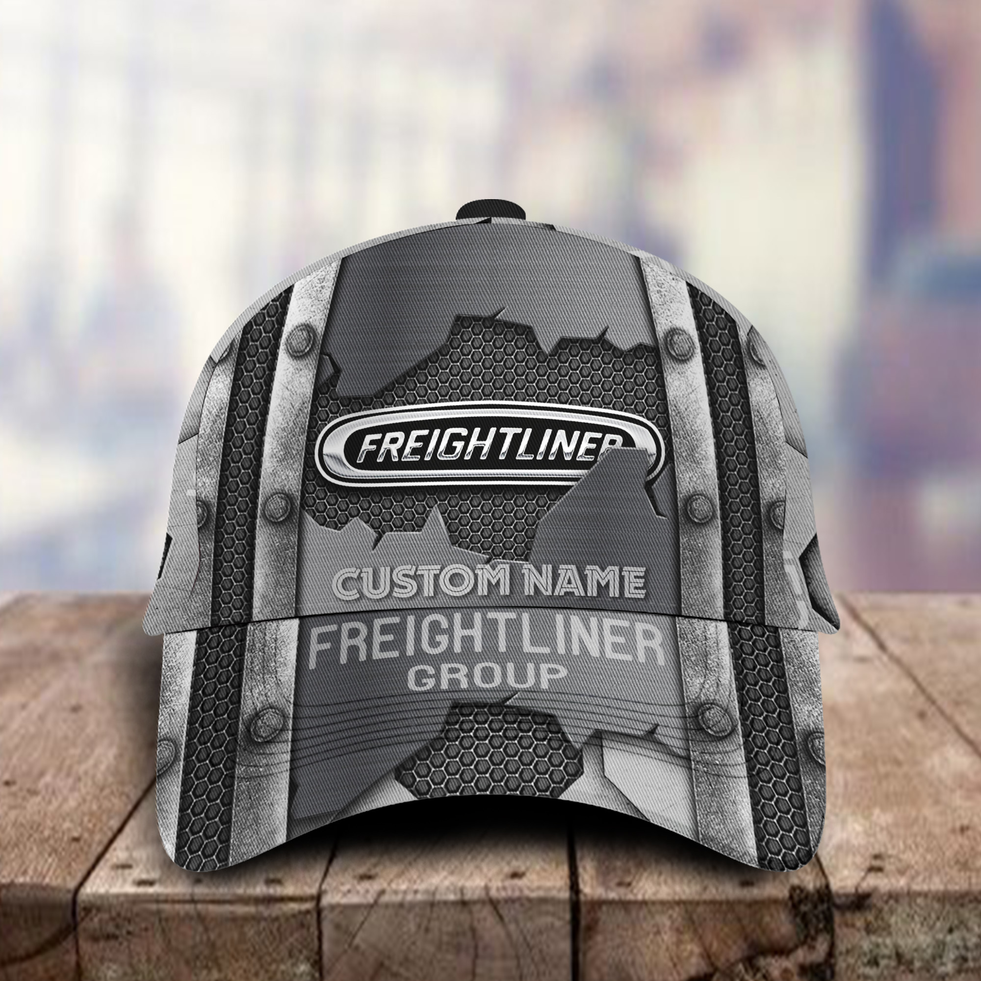 Freightliner Group 3D Classic Cap Custom Hat Logo Name Trucker Hats Custom Hats Gifts For Men & Women