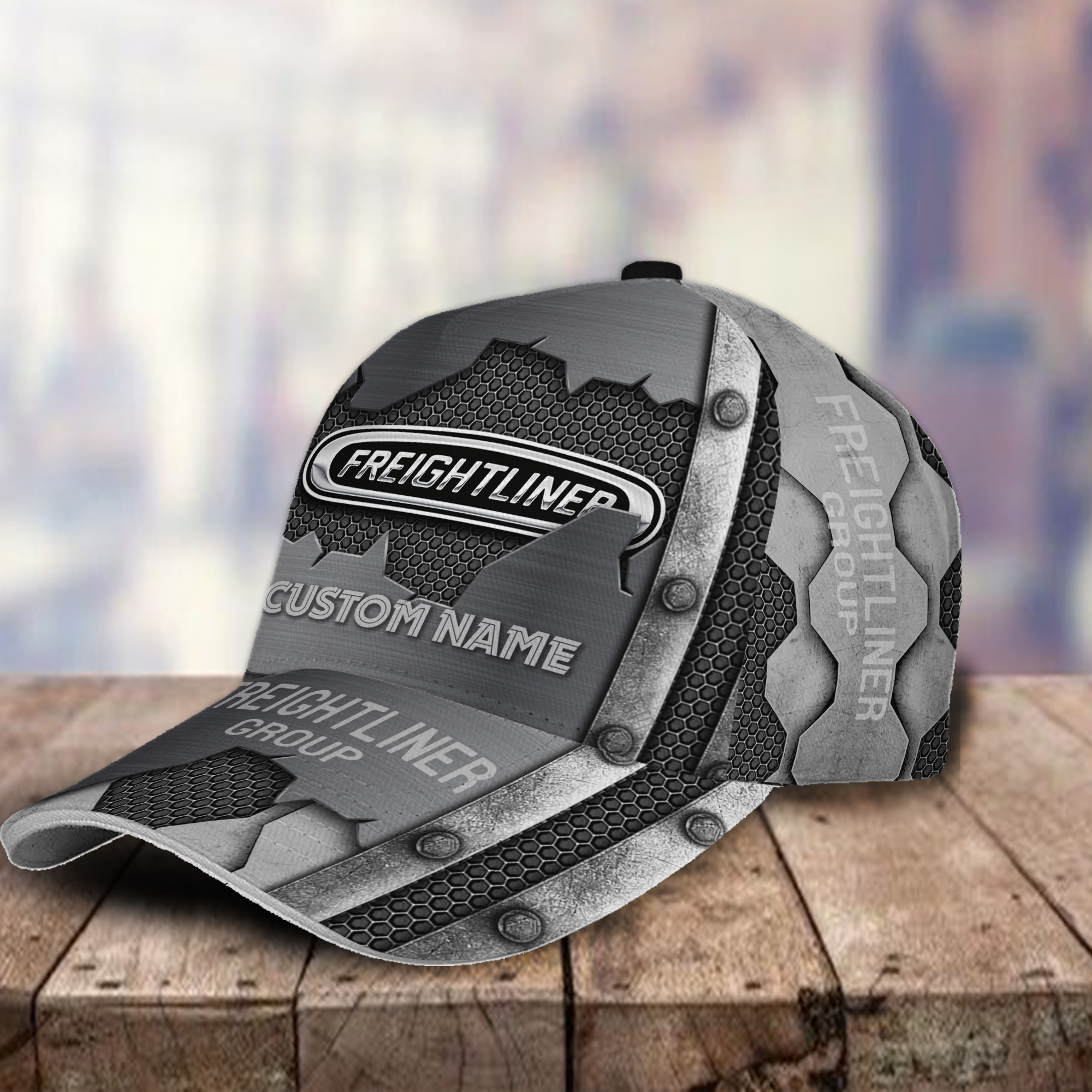 Freightliner Group 3D Classic Cap Custom Hat Logo Name Trucker Hats Custom Hats Gifts For Men & Women