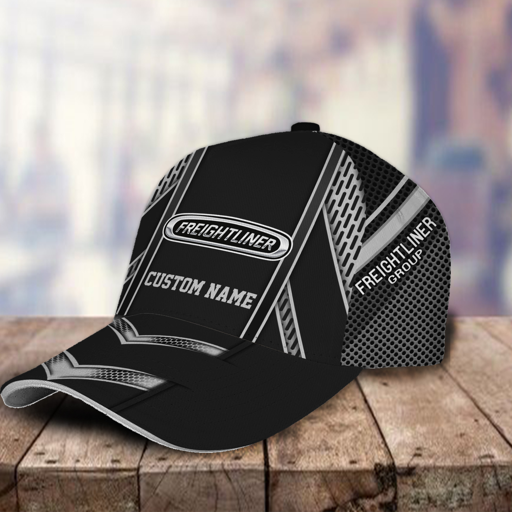 Freightliner Group 3D Classic Cap Hat Personalized Name For Men Women Trucker Hats Custom Hats Gifts For Men & Women