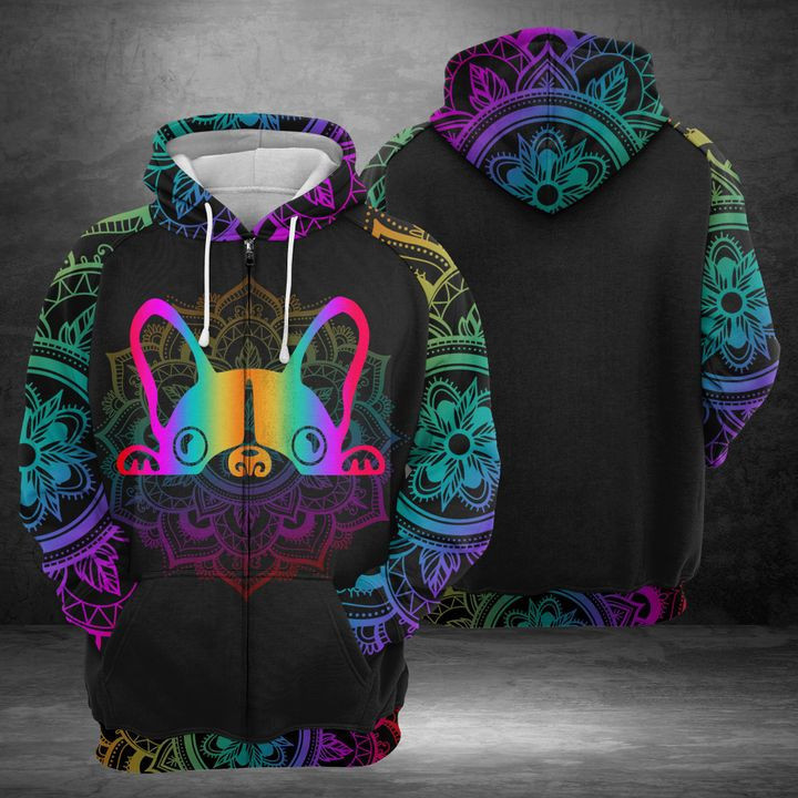 French Bulldog 3D All Over Print Hoodie, Zip Hoodie