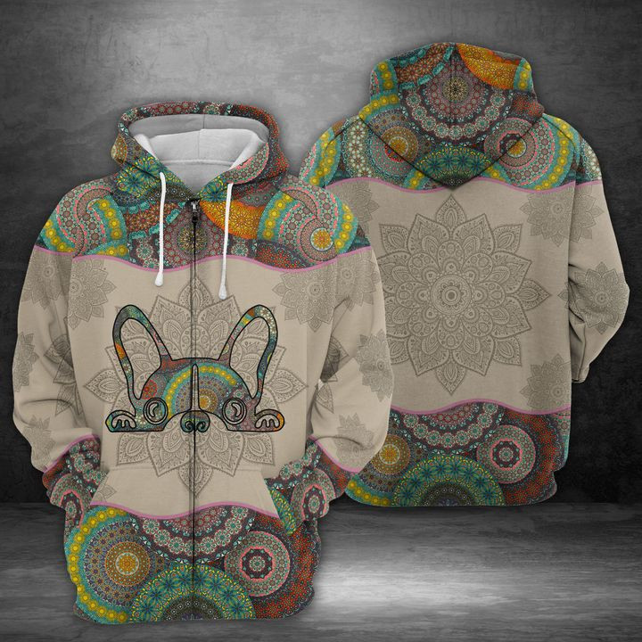 French Bulldog 3D All Over Print Hoodie, Zip Hoodie