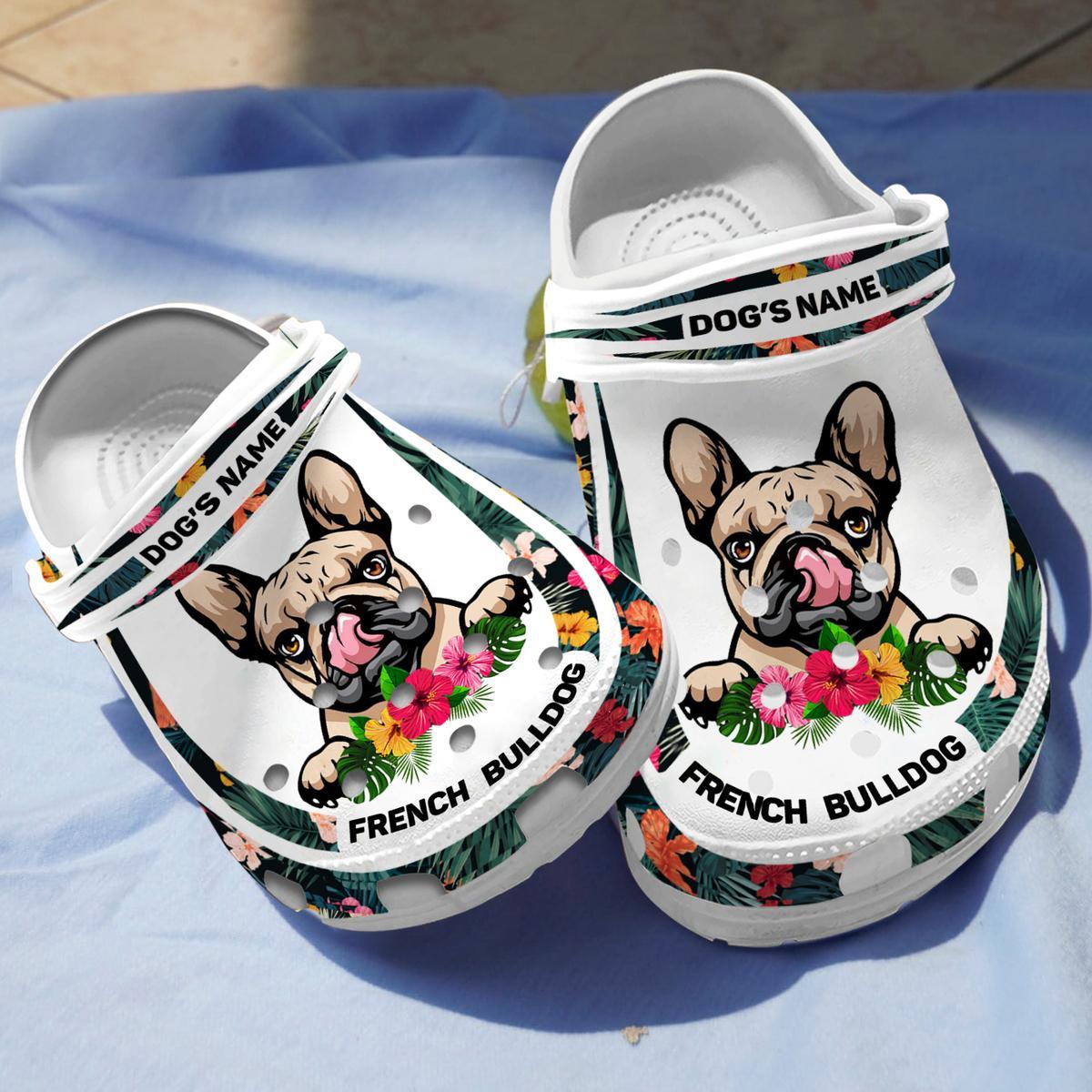 French Bulldog Crocs Crocband Clogs Shoes Comfortable For Men Women and Kids