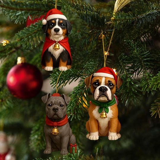 French BullDog, Dog Breeds Advent Calendar 2025, 24 Day Dogs Figurines With 6 Style Box: Vintage Christmas Ornament Countdown - Image 19