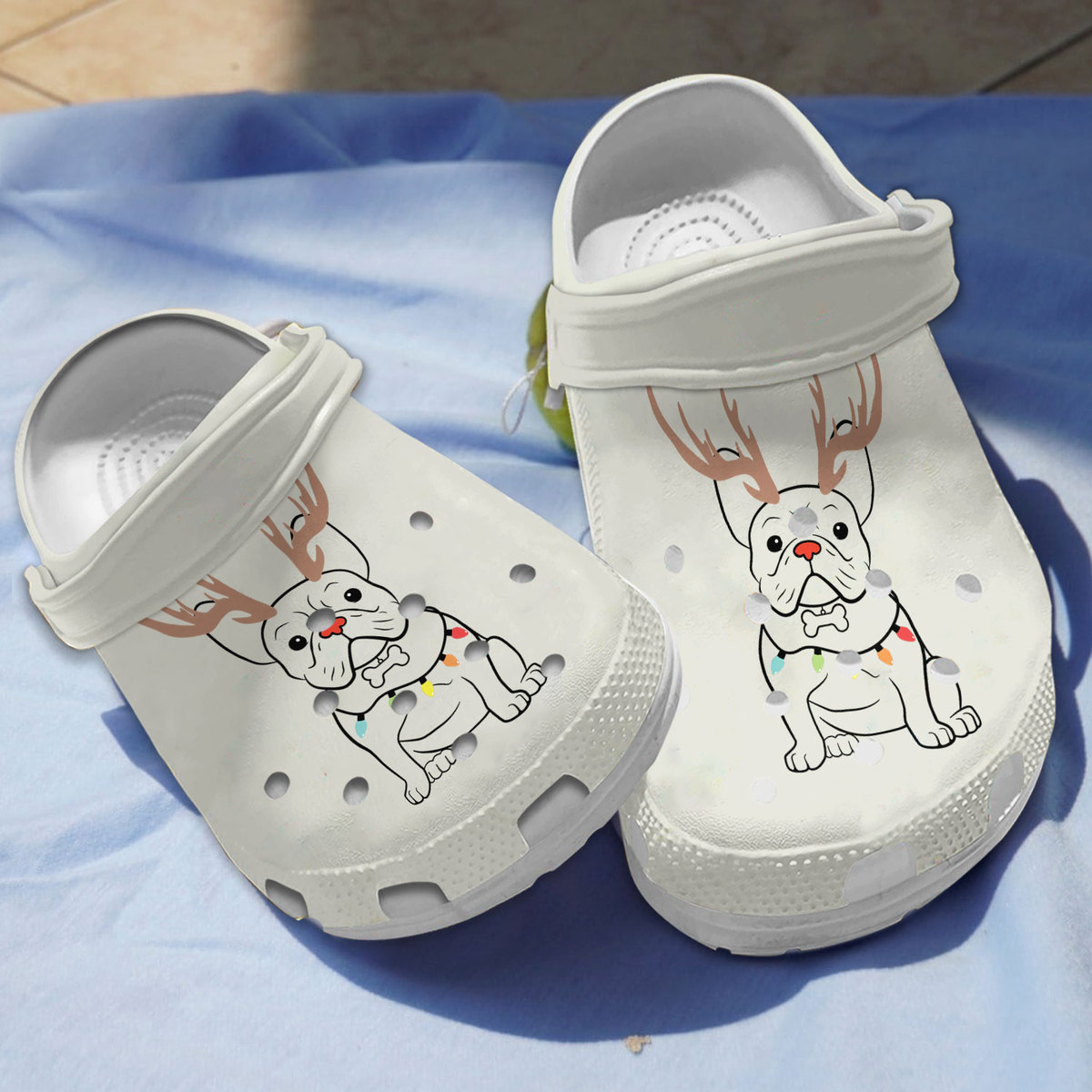 French Bulldog Dog Tree Christmas Crocs Crocband Clogs Shoes Comfortable For Men Women and Kids