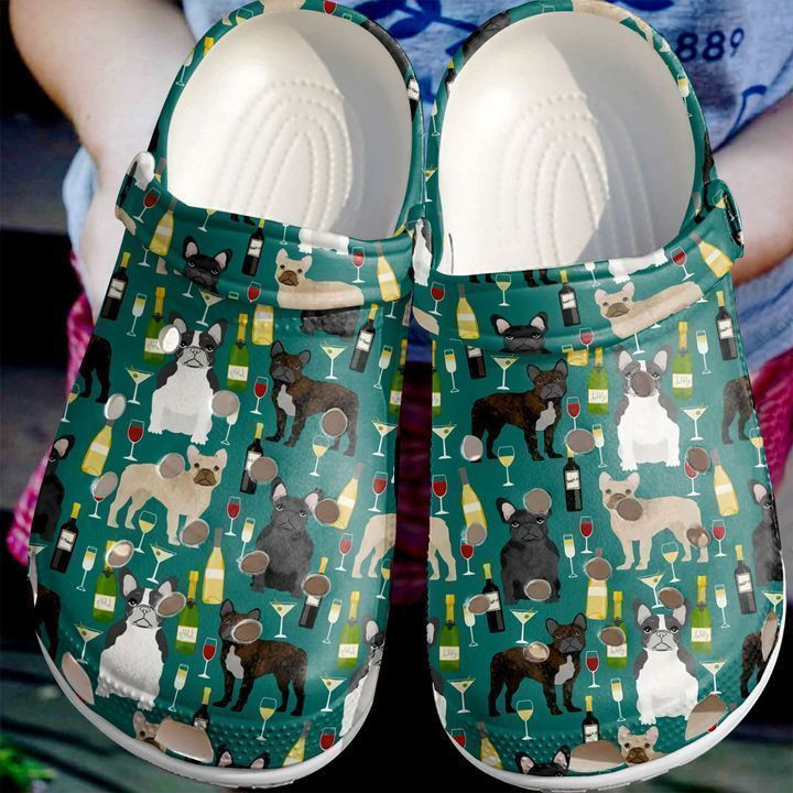 French Bulldog One Pattern clog Shoes
