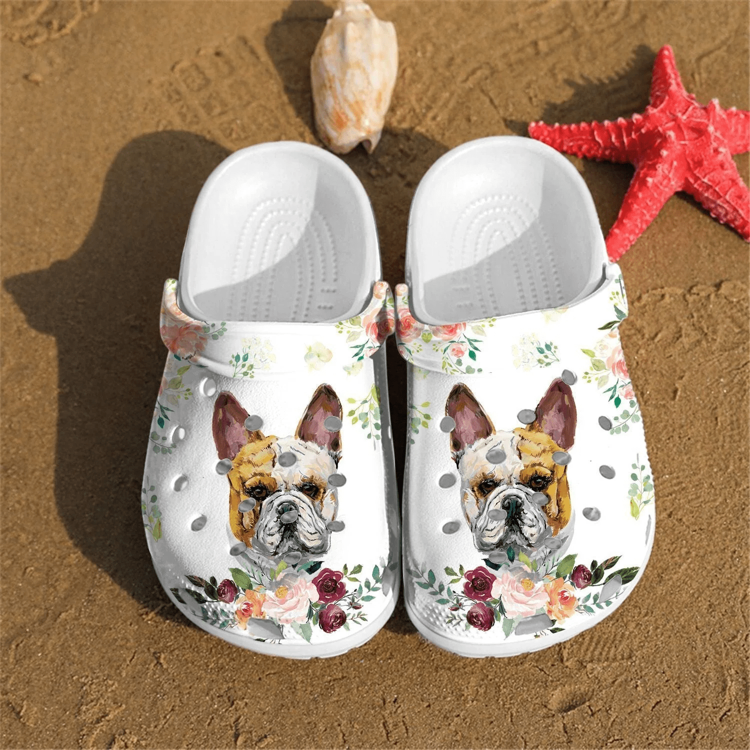 French Bulldog shoes Crocs Crocband Clogs Shoes For Men Women