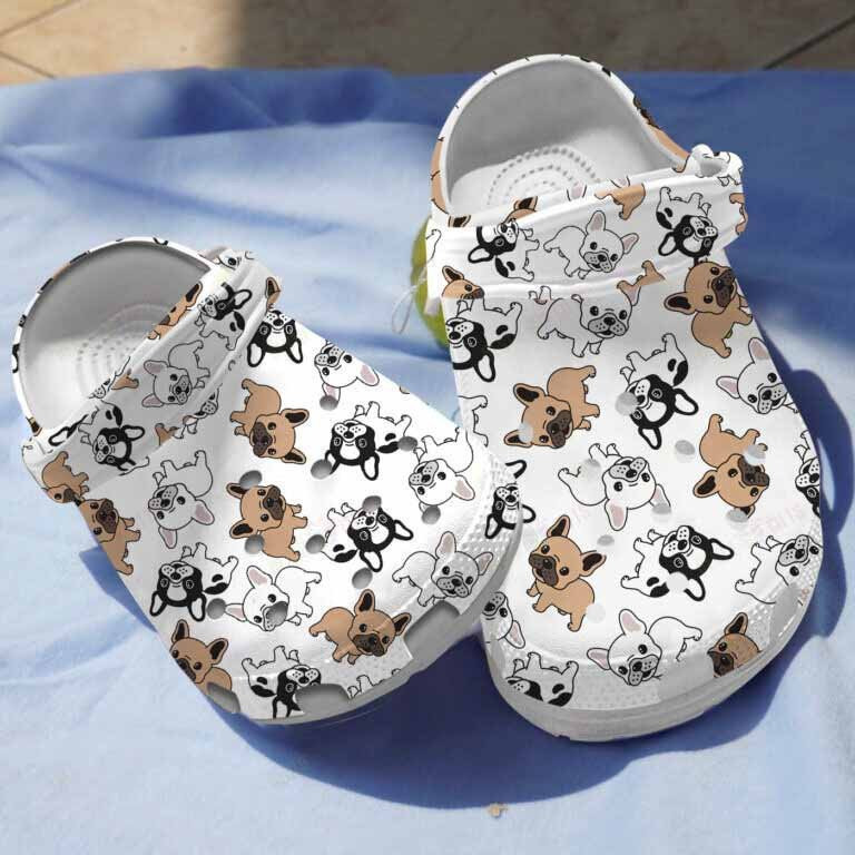 French Bulldogbulldog Cartoon Clogs Shoes Birthday Christmas Gifts