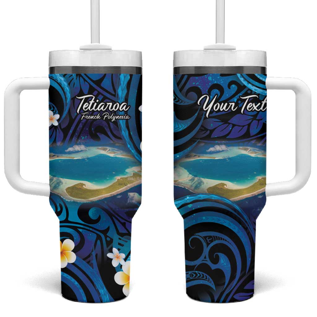 French Polynesia Tetiaroa Atoll Polynesian Curves Custom Stanley Cup 40 oz 30 oz Tumbler With HandleTVC2301347