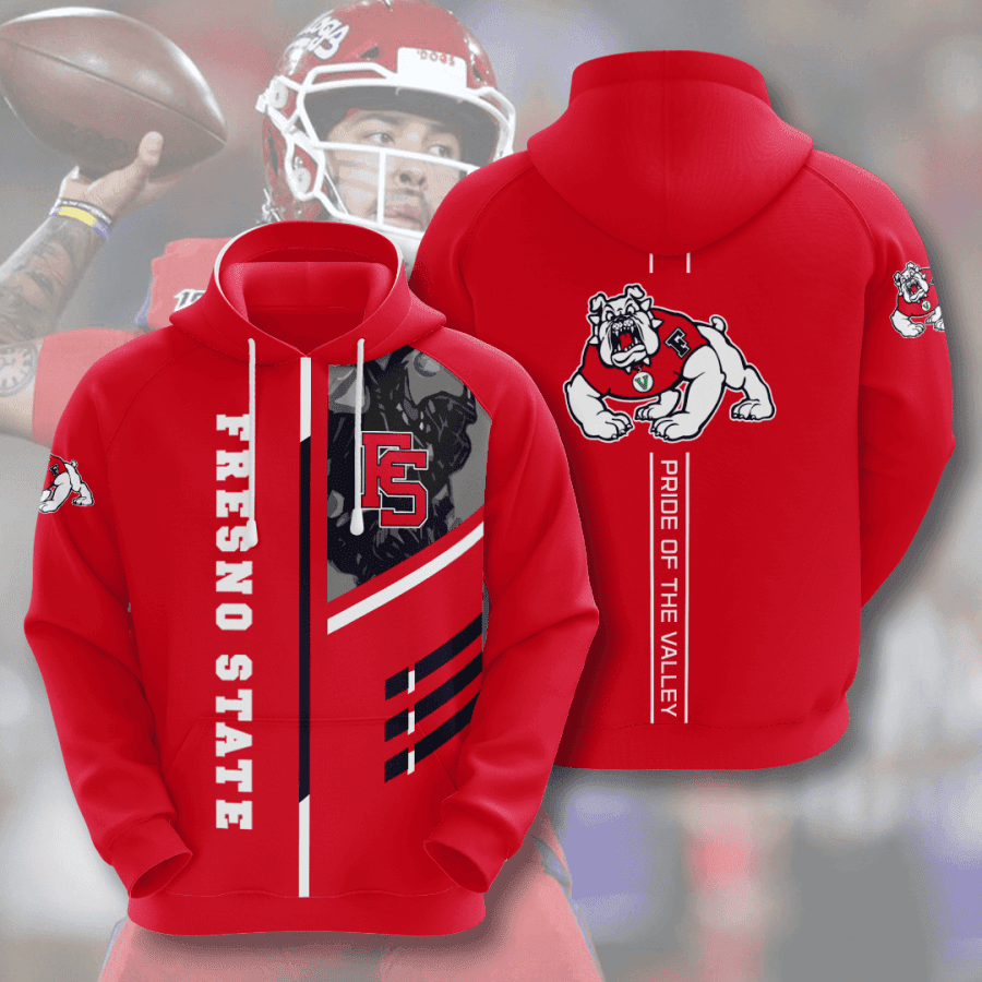 Fresno State American Football 3D All Over Print Hoodie, Zip Hoodie