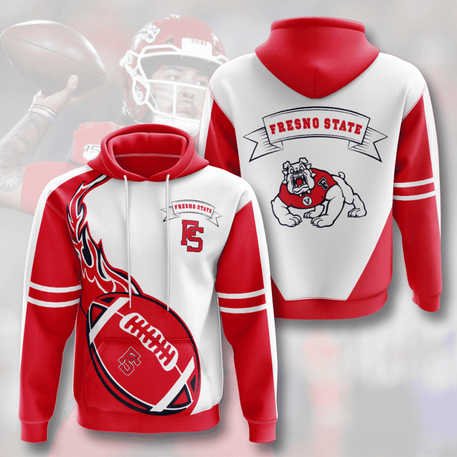 Fresno State Bulldogs 3D All Over Print Hoodie, Zip Hoodie
