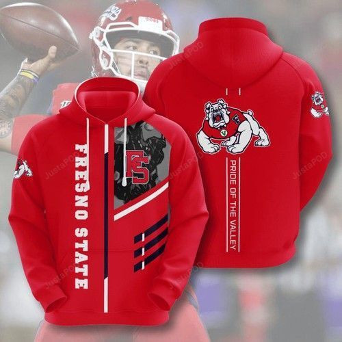 Fresno State Bulldogs Ncaa 3D All Over Print Hoodie, Zip Hoodie