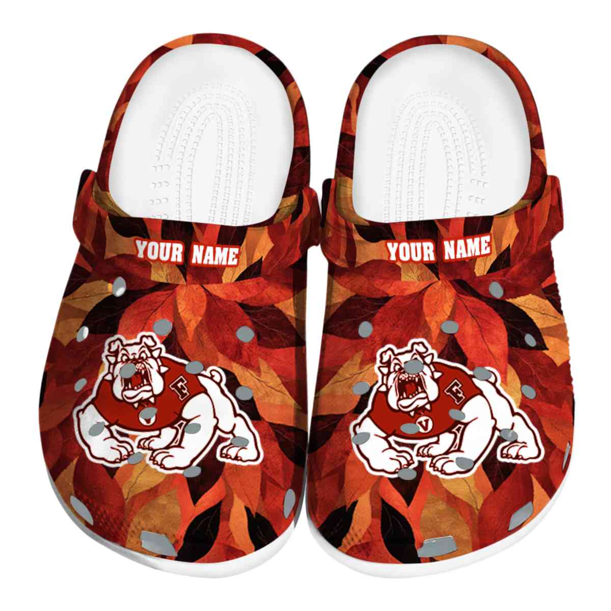 Fresno State Bulldogs NCAA Sport Crocs Crocband Clogs Shoes Comfortable For Men Women and Kids
