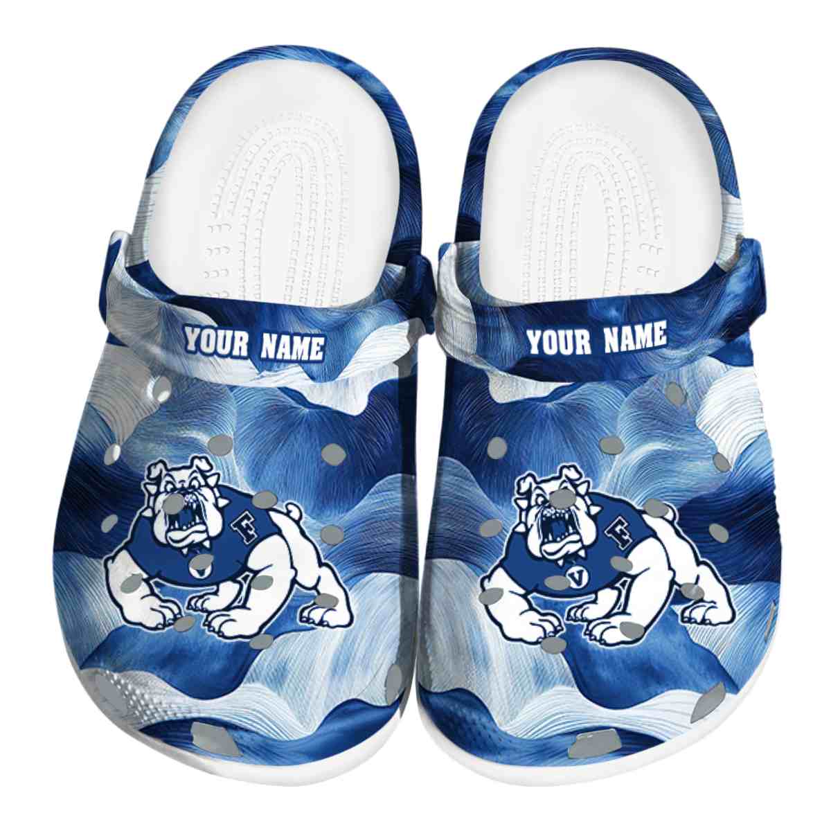 Fresno State Bulldogs NCAA Sport Crocs Crocband Clogs Shoes Comfortable For Men Women and Kids