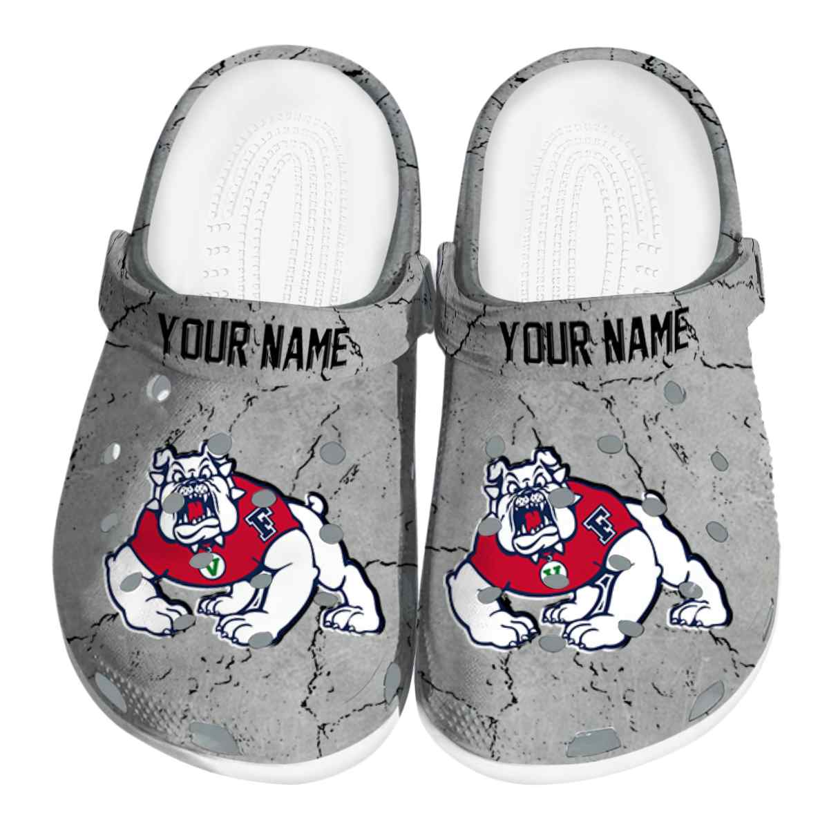Fresno State Bulldogs NCAA Sport Crocs Crocband Clogs Shoes Comfortable For Men Women and Kids