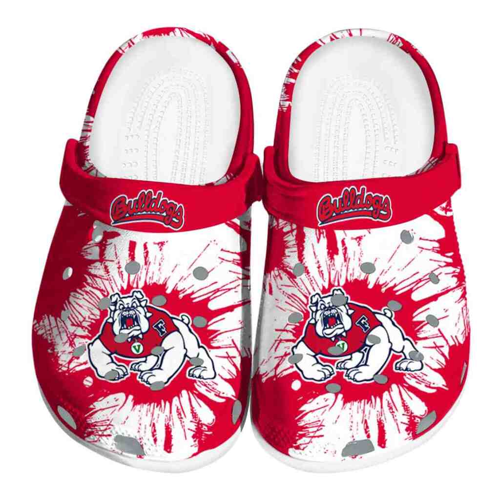 Fresno State Bulldogs Splatter Graphics ClogTVC1801751