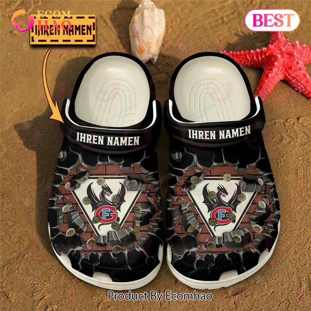 Fribourg-Gotteron National League and Swiss League Swiss League Sport Crocs Crocband Clogs Shoes Comfortable For Men Women and Kids