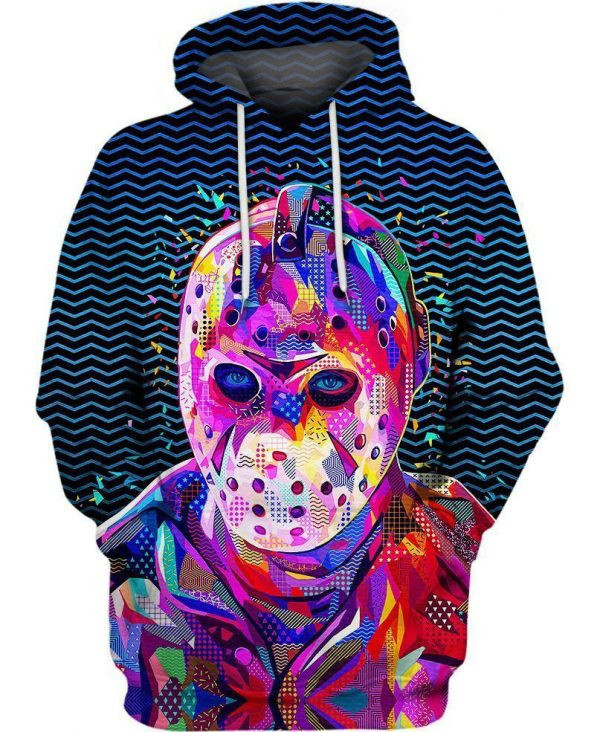 Friday 13th Jason Voorhees Pop Portraits Halloween 3D All Over Print Hoodie, Zip Hoodie