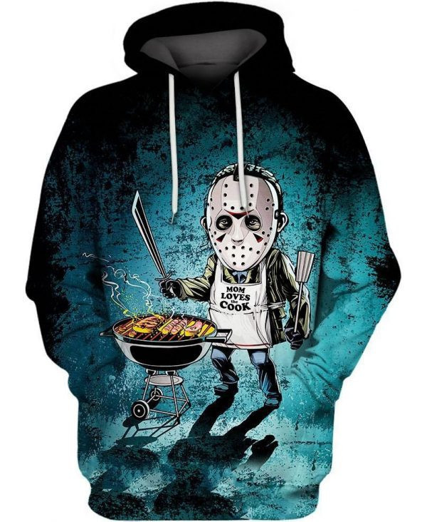 Friday The 13Th Jason Mom Loves The Cook 3D All Over Print Hoodie, Zip Hoodie