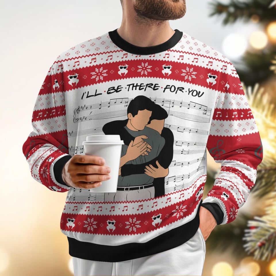 Friends Christmas Ugly Sweater, I'll Be There For You Song Xmas Sweater