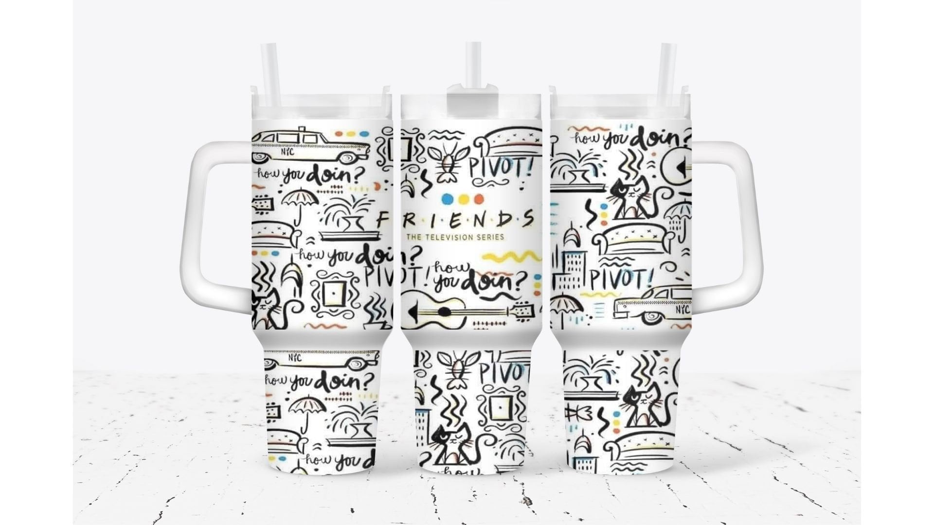 Friends Custom Stanley Cup 40 oz 30 oz Tumbler With HandleTVC2301919