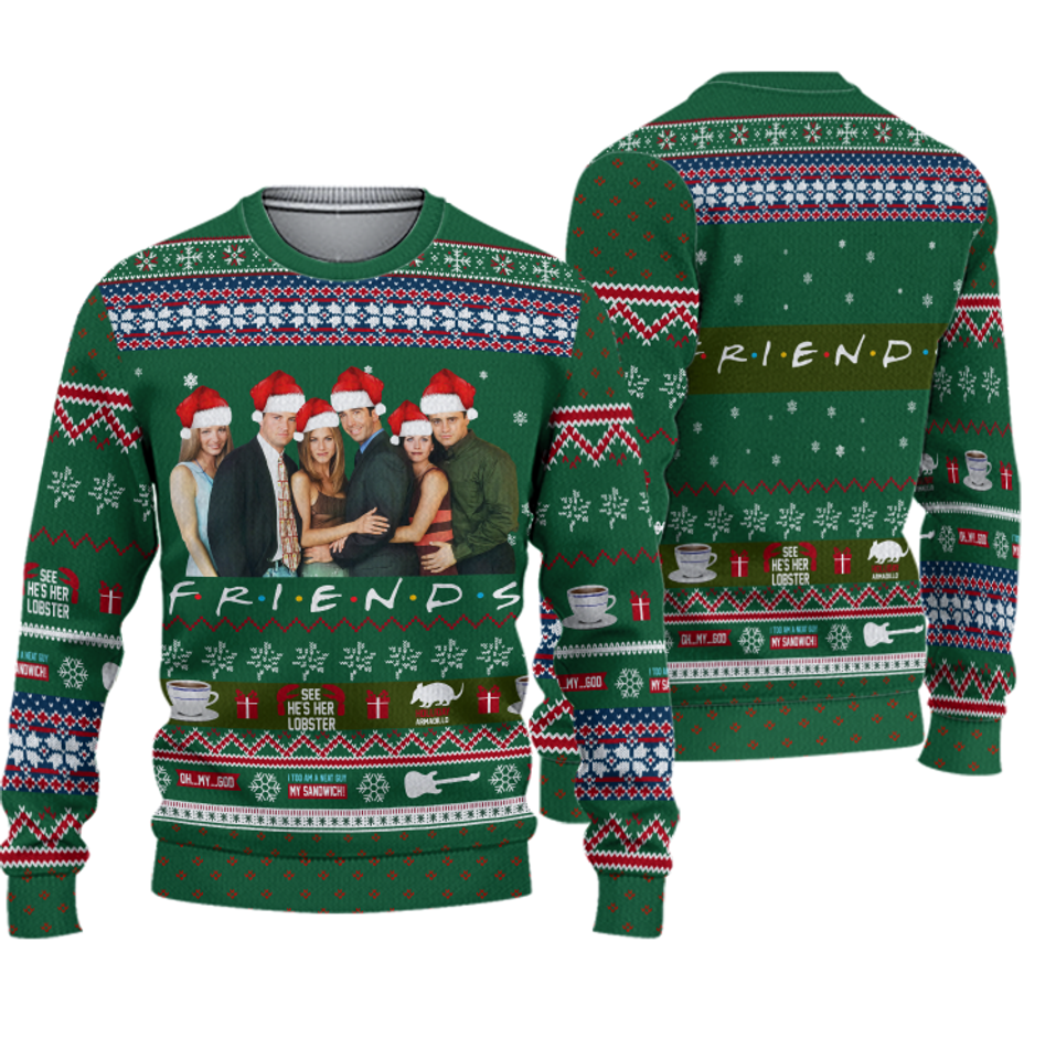 Friends Funny Christmas Ugly Sweater