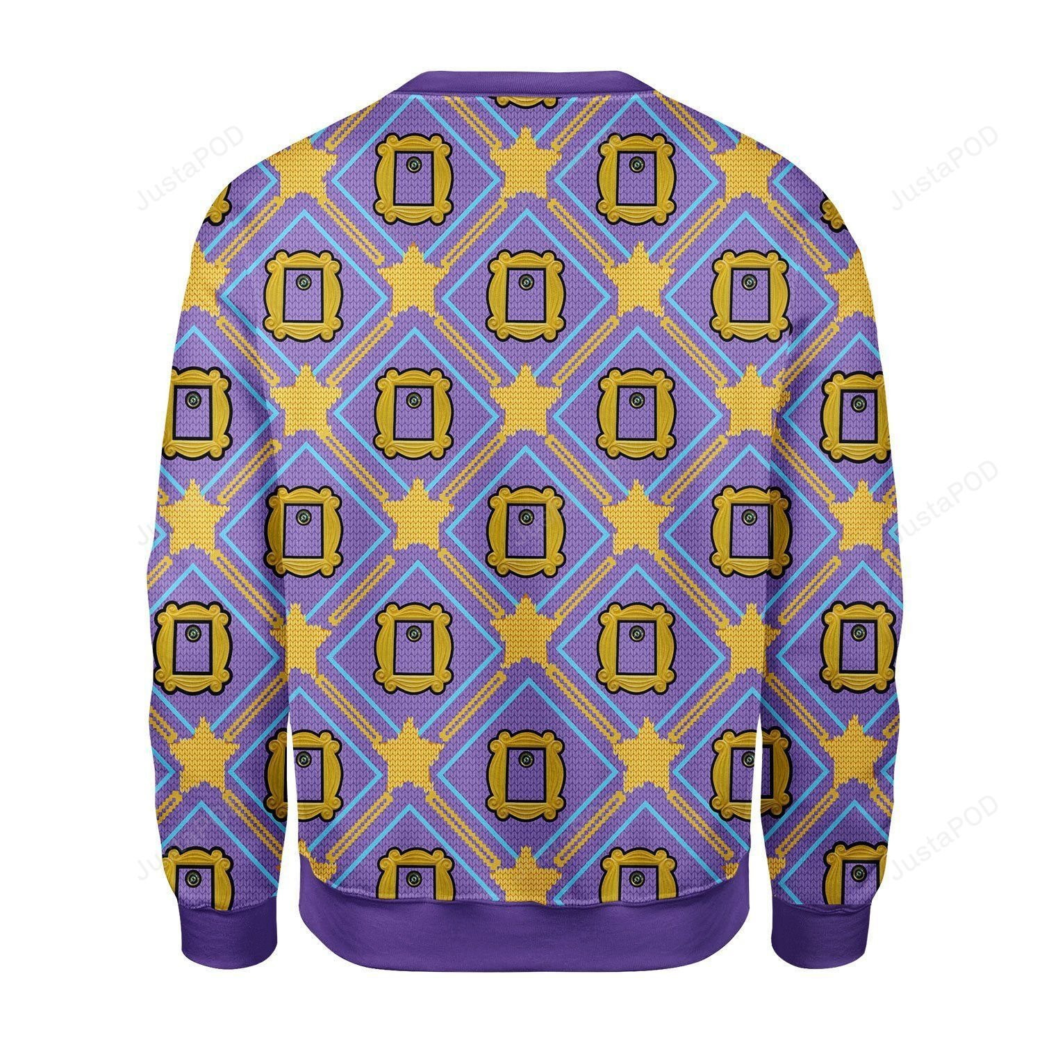 Friends' Monica'S Door Eye Hole Ugly Christmas Sweater Adult 3D Funny Matching for family
