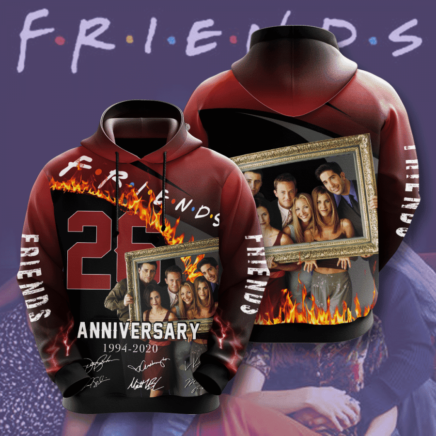Friends Movie And Character Anniversary 26 Years 3D All Over Print Hoodie, Zip Hoodie
