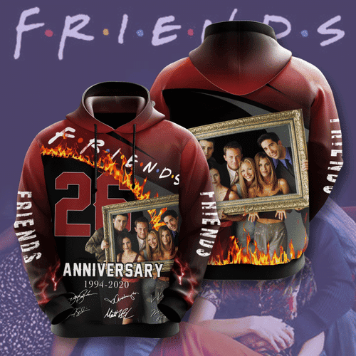 Friends Movie And Character Anniversary 26 Years 3D All Over Print Hoodie, Zip Hoodie