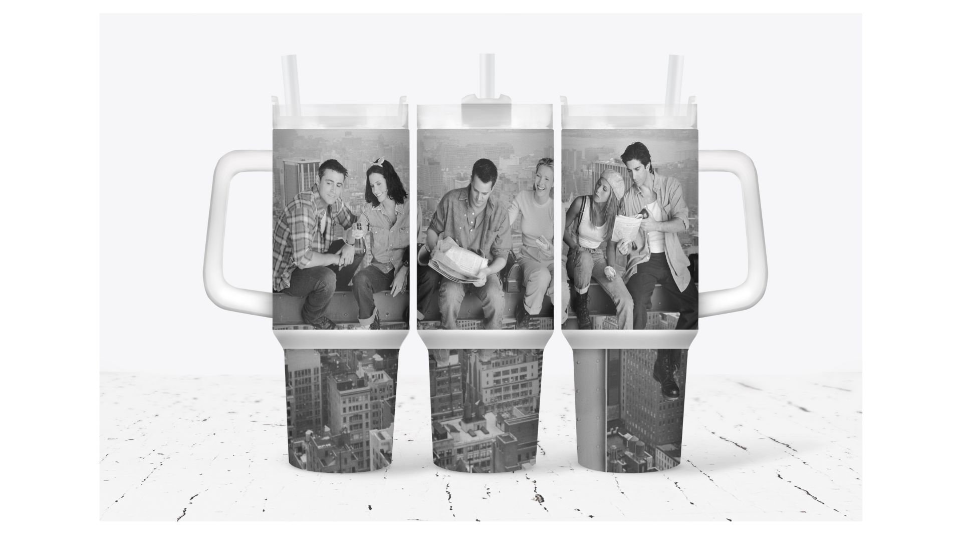 Friends on Steel Beam TV Series Custom Stanley Cup 40 oz 30 oz Tumbler With HandleTVC2301919