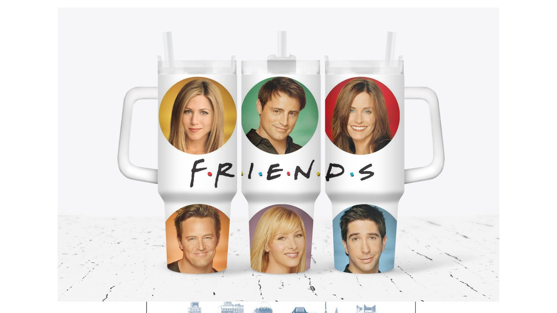 Friends Portraits Movies Custom Stanley Cup 40 oz 30 oz Tumbler With HandleTVC2301932
