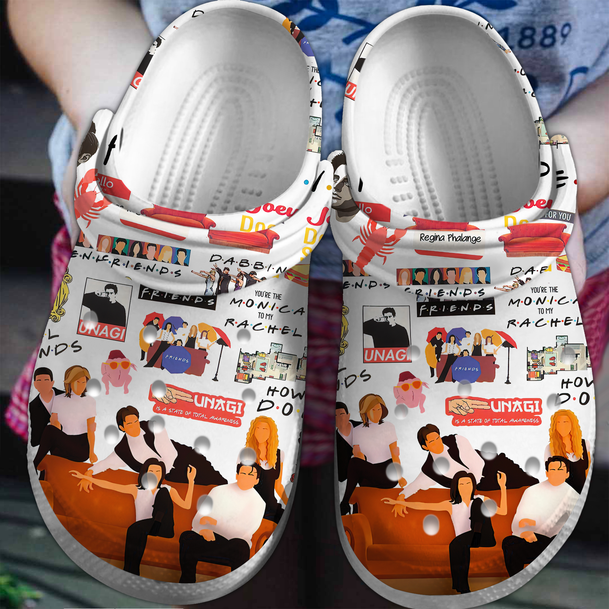 Friends TV Series Crocs Crocband Clogs Shoes Comfortable For Men Women and Kids