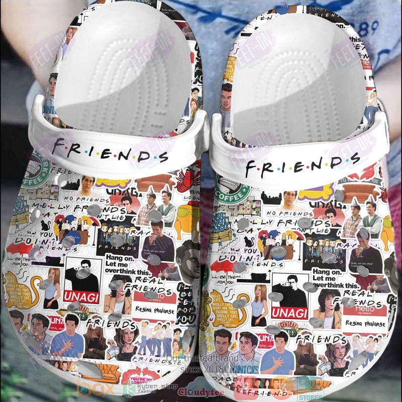 Friends TV Series Crocs Crocband Clogs Shoes Comfortable For Men Women and Kids