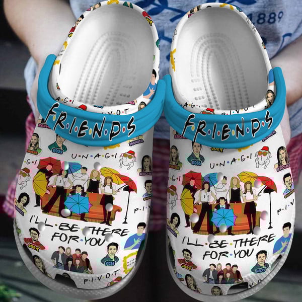 Friends TV Series Crocs Crocband Clogs Shoes Comfortable For Men Women and Kids
