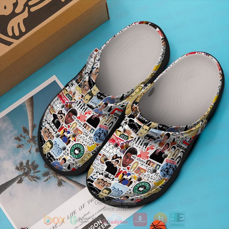 Friends TV Series Crocs Crocband Clogs Shoes Comfortable For Men Women and Kids